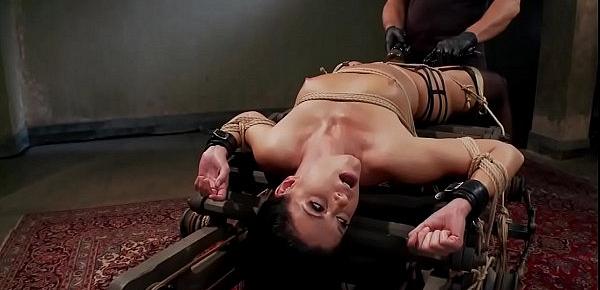  Slave trainee anal fucked in bondage